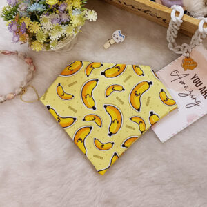 Banana Print – Cotton Scrunchie Bandana