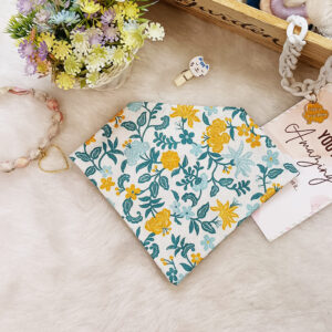 Green Floral Print – Cotton Scrunchie Bandana